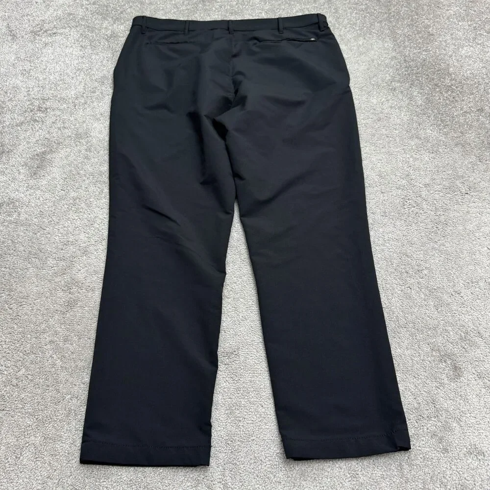 Banana Republic Stella Trouser Pants Mens 40x30 True Black Tech Travel Commuter